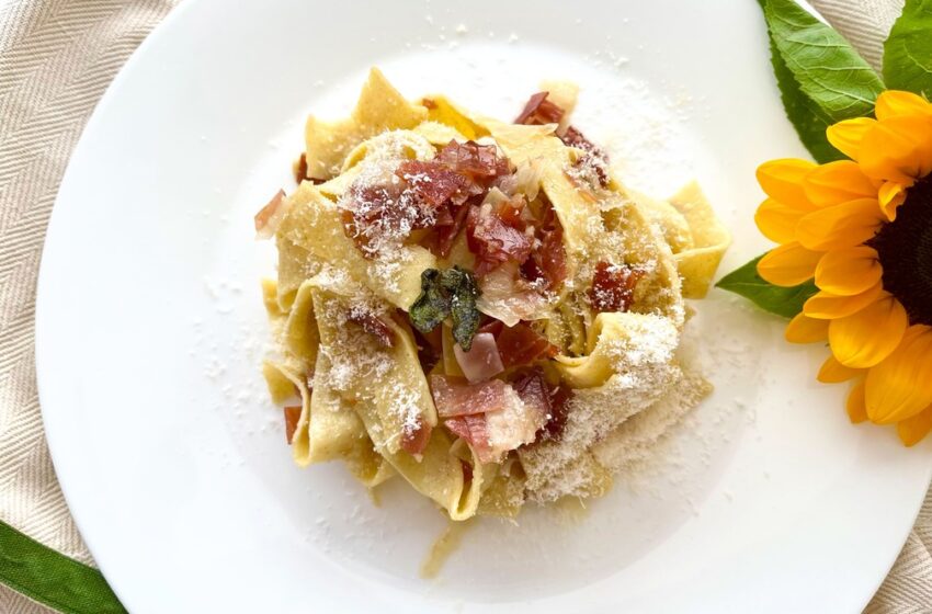  Pappardelle al prosciutto